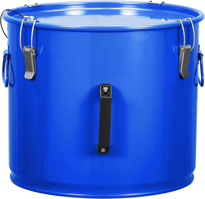 Cubo grasa freidora 10gal acero carbón con tapa y bolsa filtro
