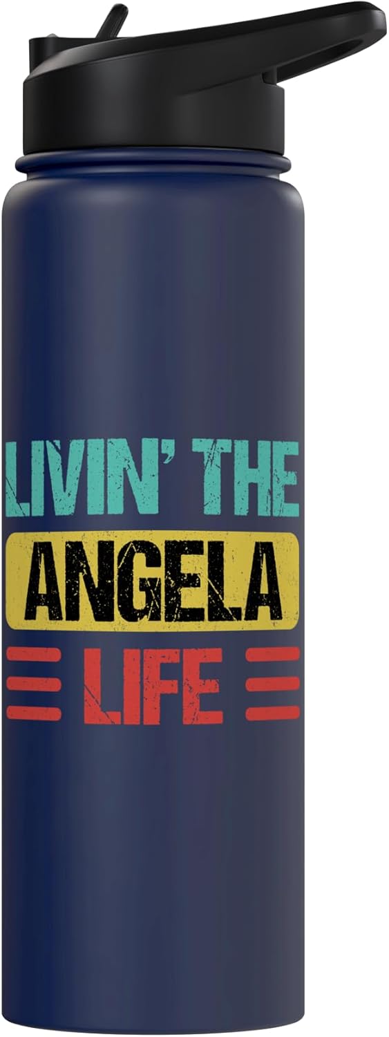 Botella de agua aislada de acero inoxidable Angela Name