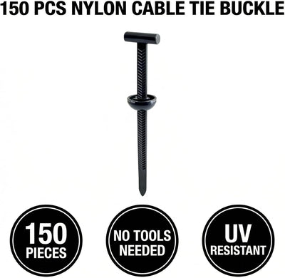 Set 100 Pzas Cierre Correa Nylon Automotriz Resistente UV