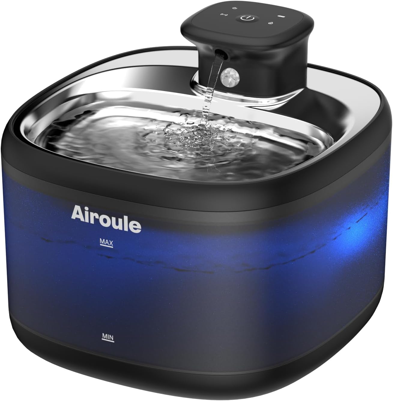 Fuente agua inalámbrica para gatos y perros con filtros