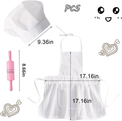 3 Pzas Accesorios Foto Bebé Traje Chef y Rodillo Silicona 6-24m
