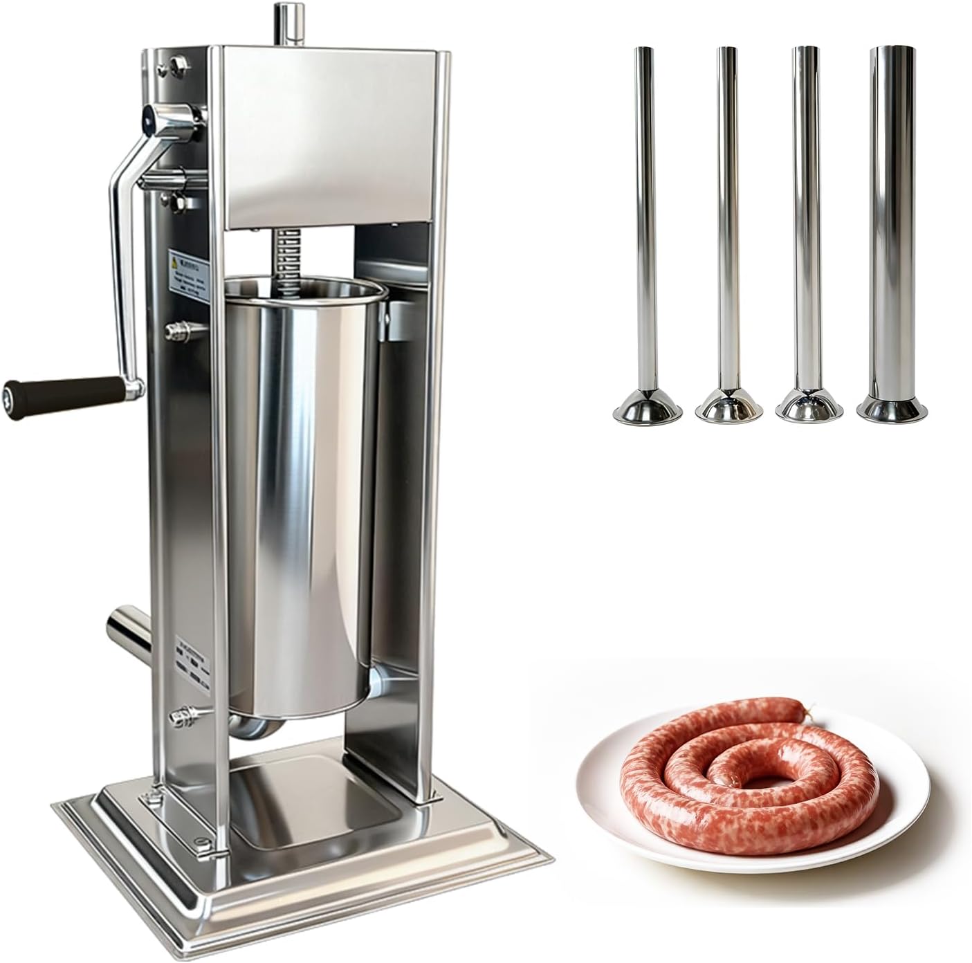 Manual salchichas 11lb/5L 2 velocidades con barril inclinable