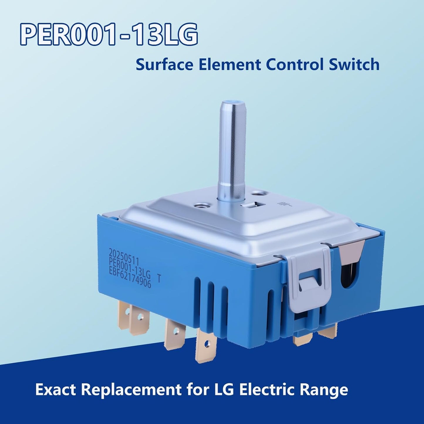 Interruptor quemador estufa Infinite Switch para LG EBF62174901