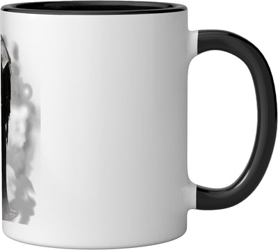 Taza Cerámica Fantasma Rostro Aterrador Día Madre Negro/Blanco