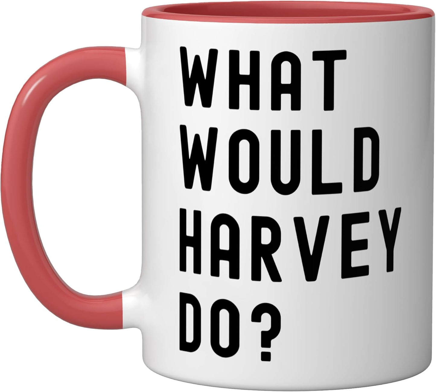 Taza cerámica What Would Harvey Do Roja/Blanca