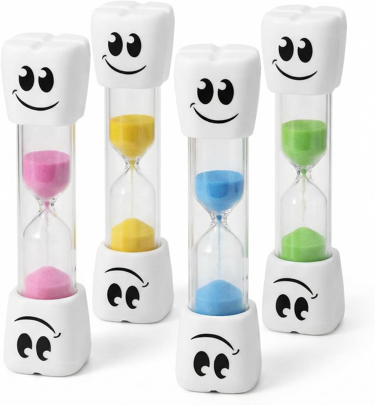 Temporizador cepillo dientes 2 min plástico irrompible 4 pzas