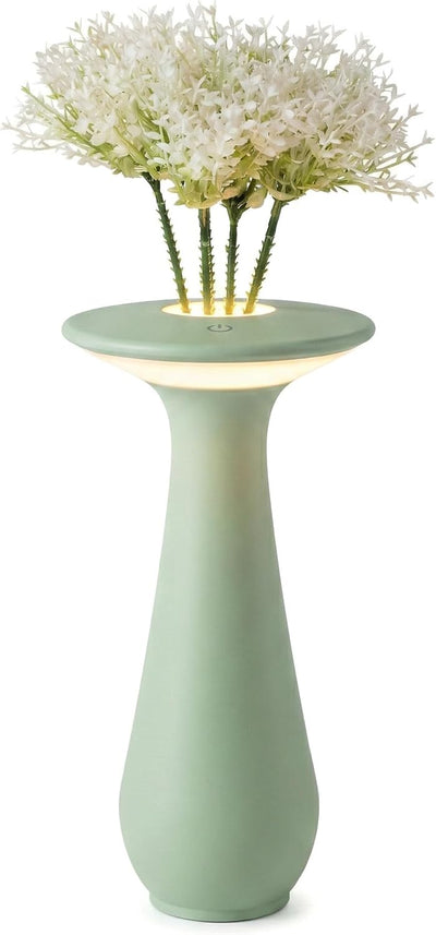 Lámpara mesa flores recargable luz nocturna