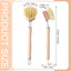 10 Cepillos Cocina Mango Haya Cerdas Fibra Cabezal 2pulg