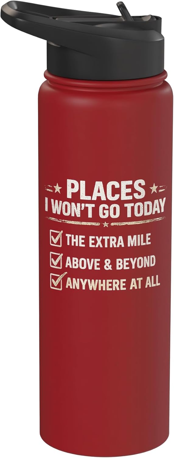 Botella agua acero inox aislada Places I Won’t Go Today