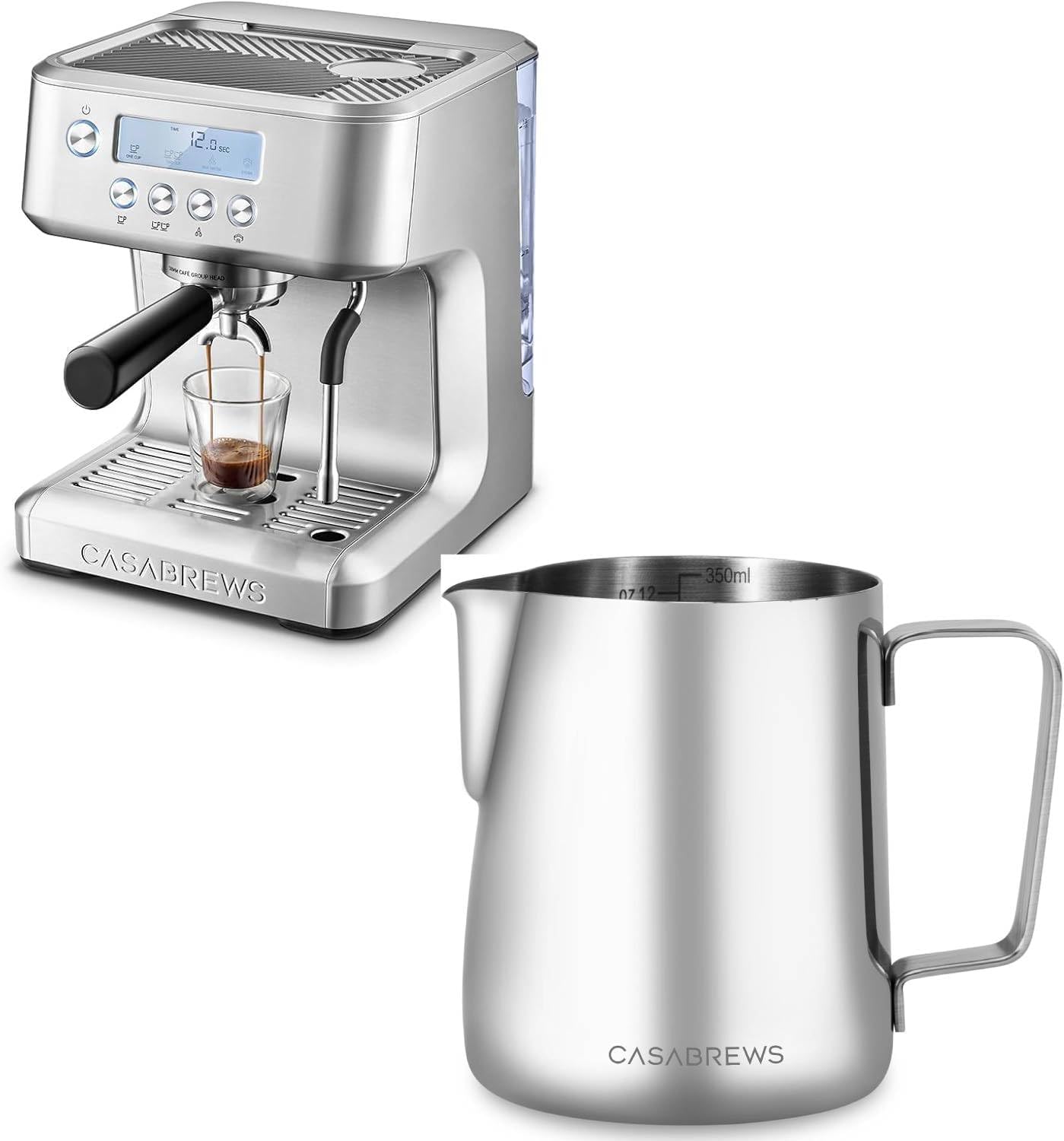 Jarra espuma leche acero inox con boquilla Cafetera Espresso