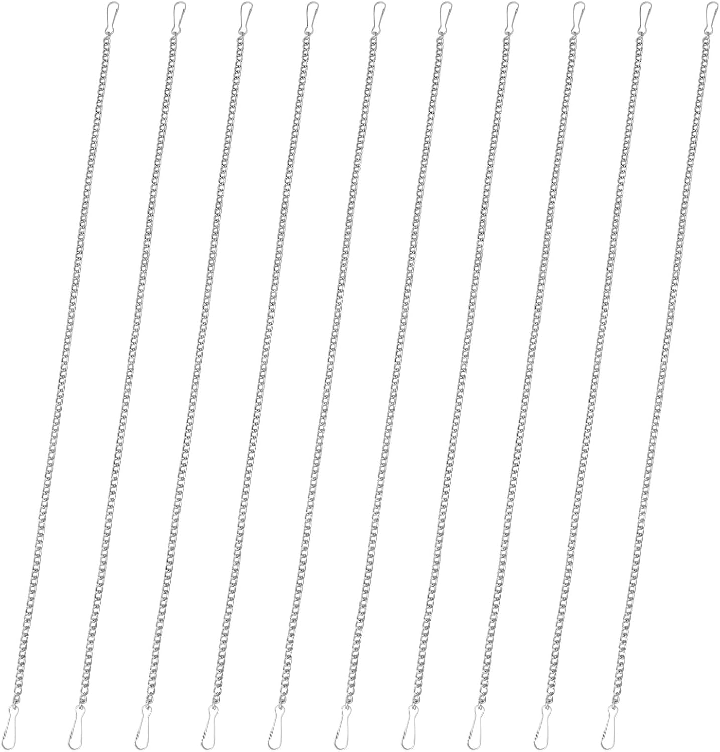 10 Cadenas Ventana 20pulg Con Ganchos Seguridad