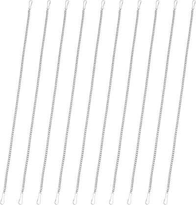 10 Cadenas Ventana 20pulg Con Ganchos Seguridad