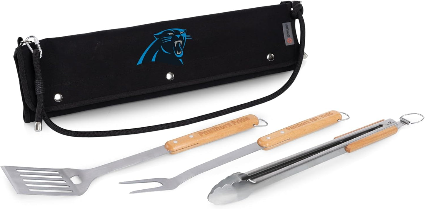 Set 3 Pzas Accesorios Barbacoa Madera Haya
