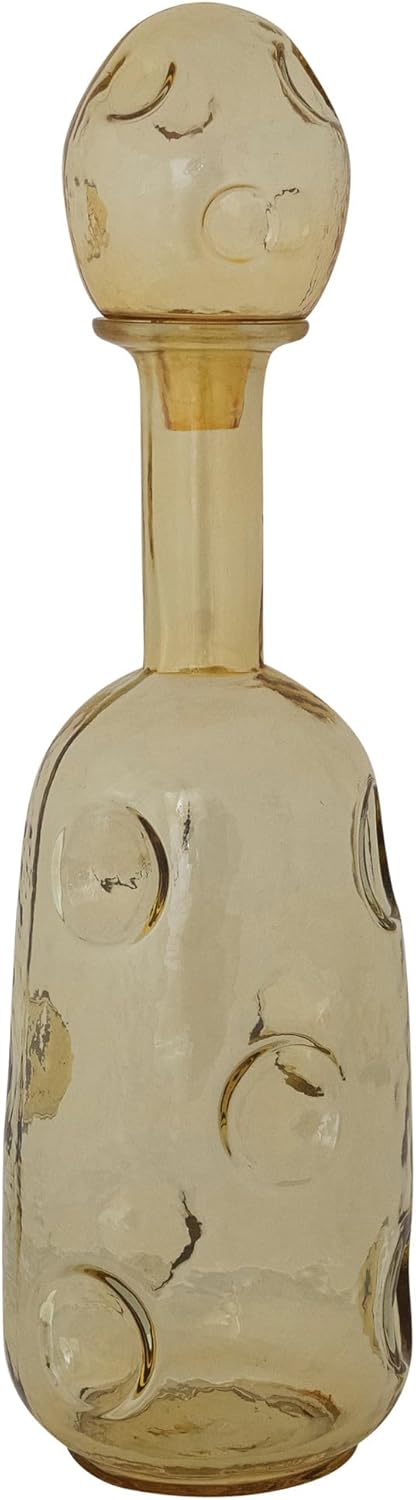 Decantador Vidrio Orgánico 1.75qt Con Tapón Ámbar