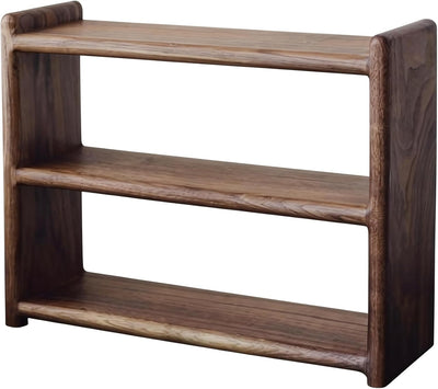 Estante madera nogal negro soporte tazas y organizador cocina