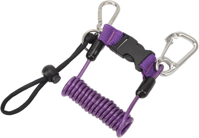 Cuerda resorte acero inox anti perdida buceo escalada