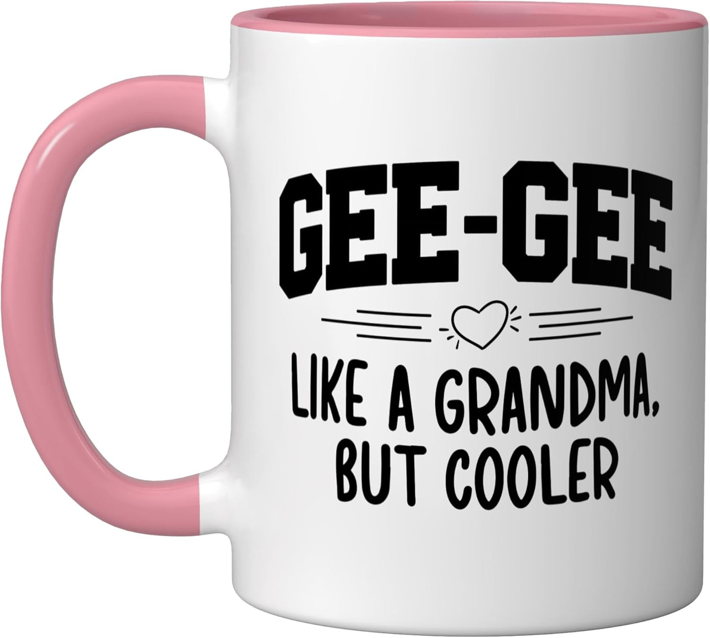 Taza de cerámica Gee-Gee Abuela Rosa/Blanca