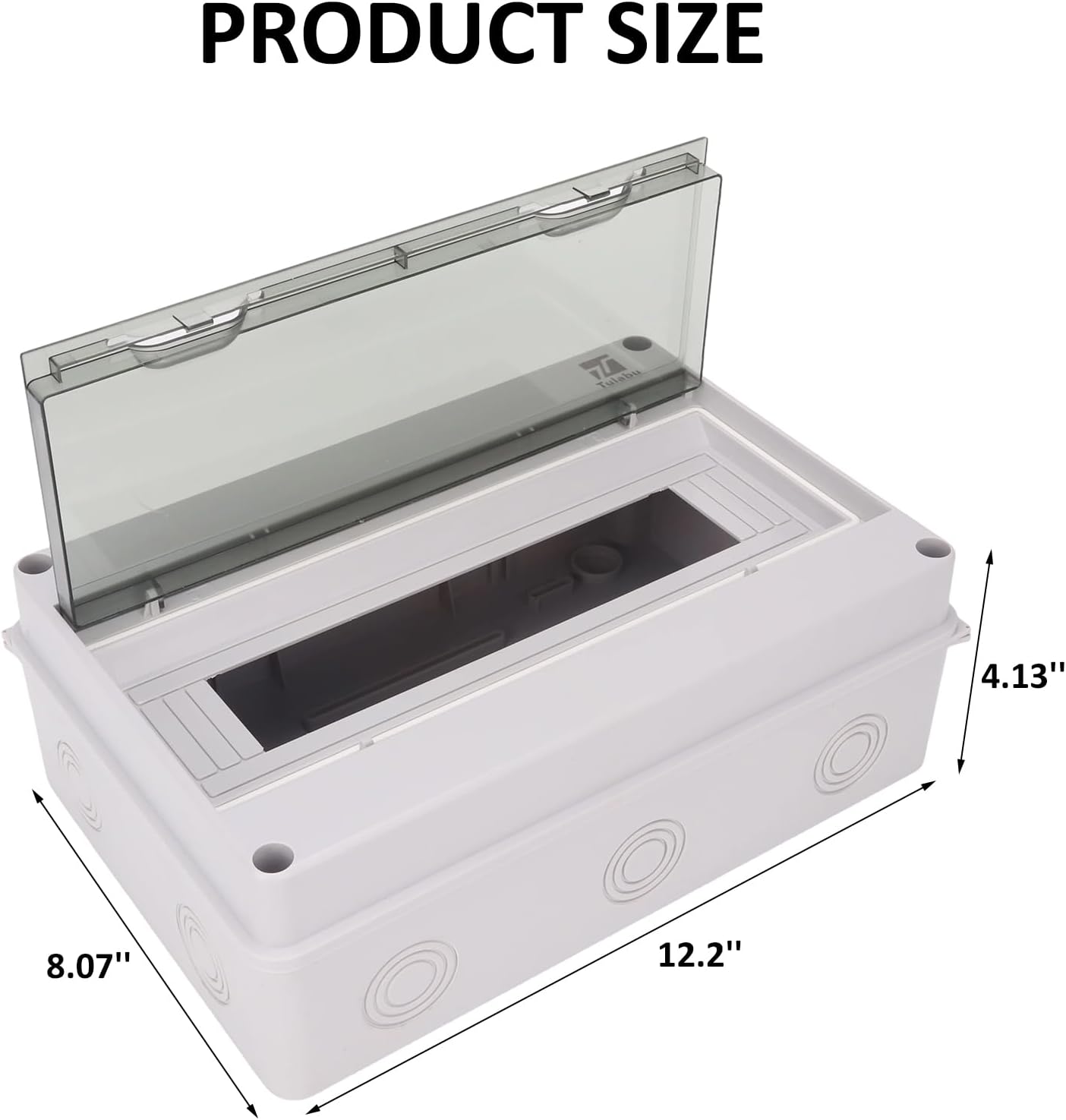 Caja disyuntor 15 vías IP65 PC/ABS resistente cubierta transparente