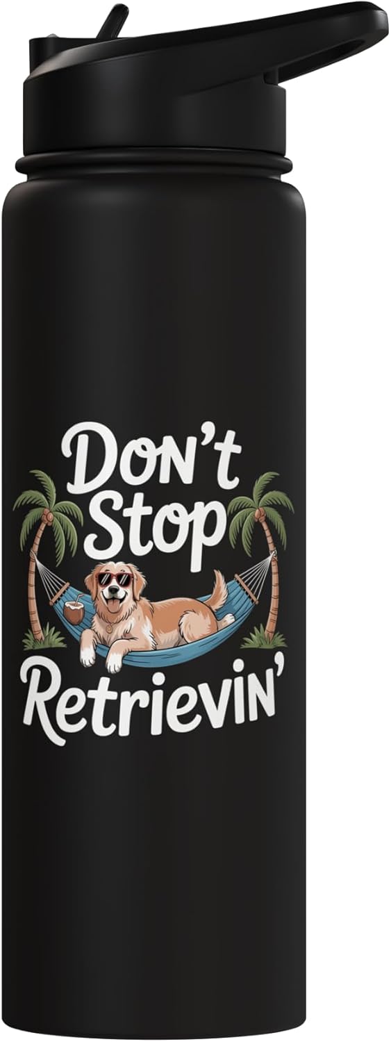Botella de agua acero inoxidable golden retriever sin BPA