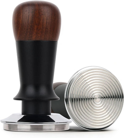 Tamper Espresso 53mm Acero Inox con Mango Madera
