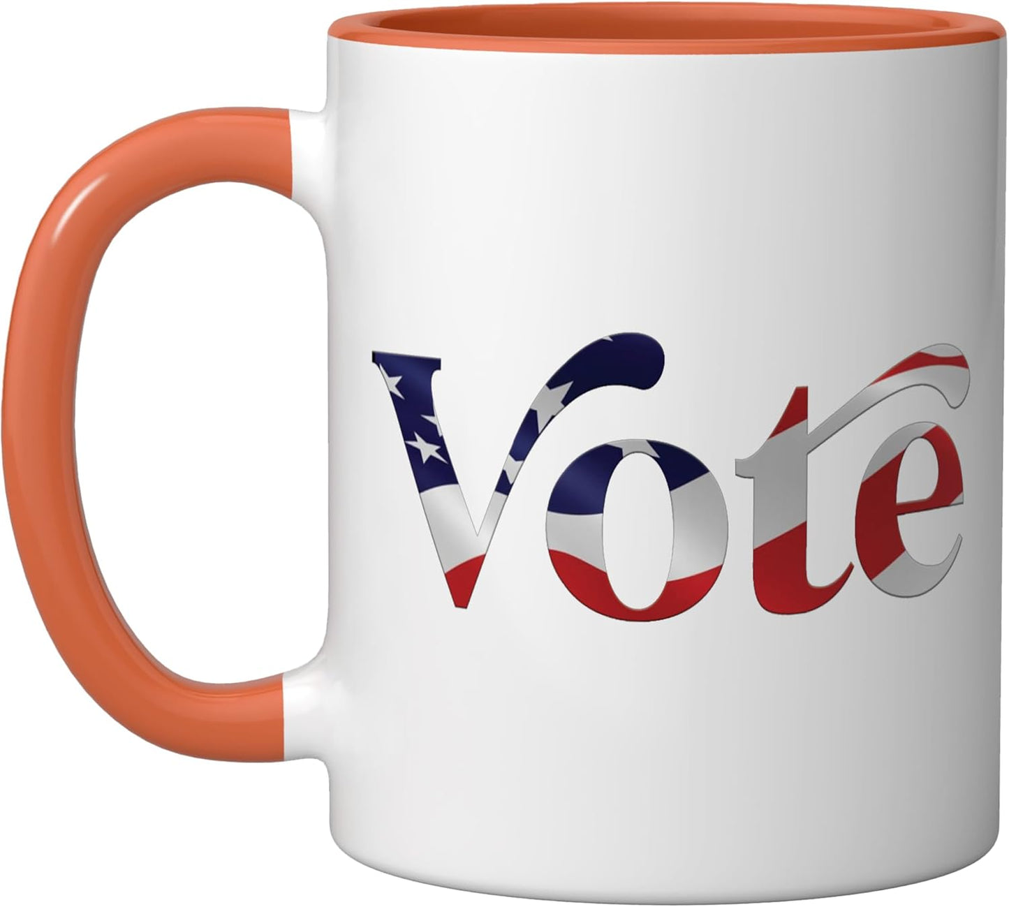 Taza de cerámica con bandera estadounidense para protesta por derechos de las mujeres