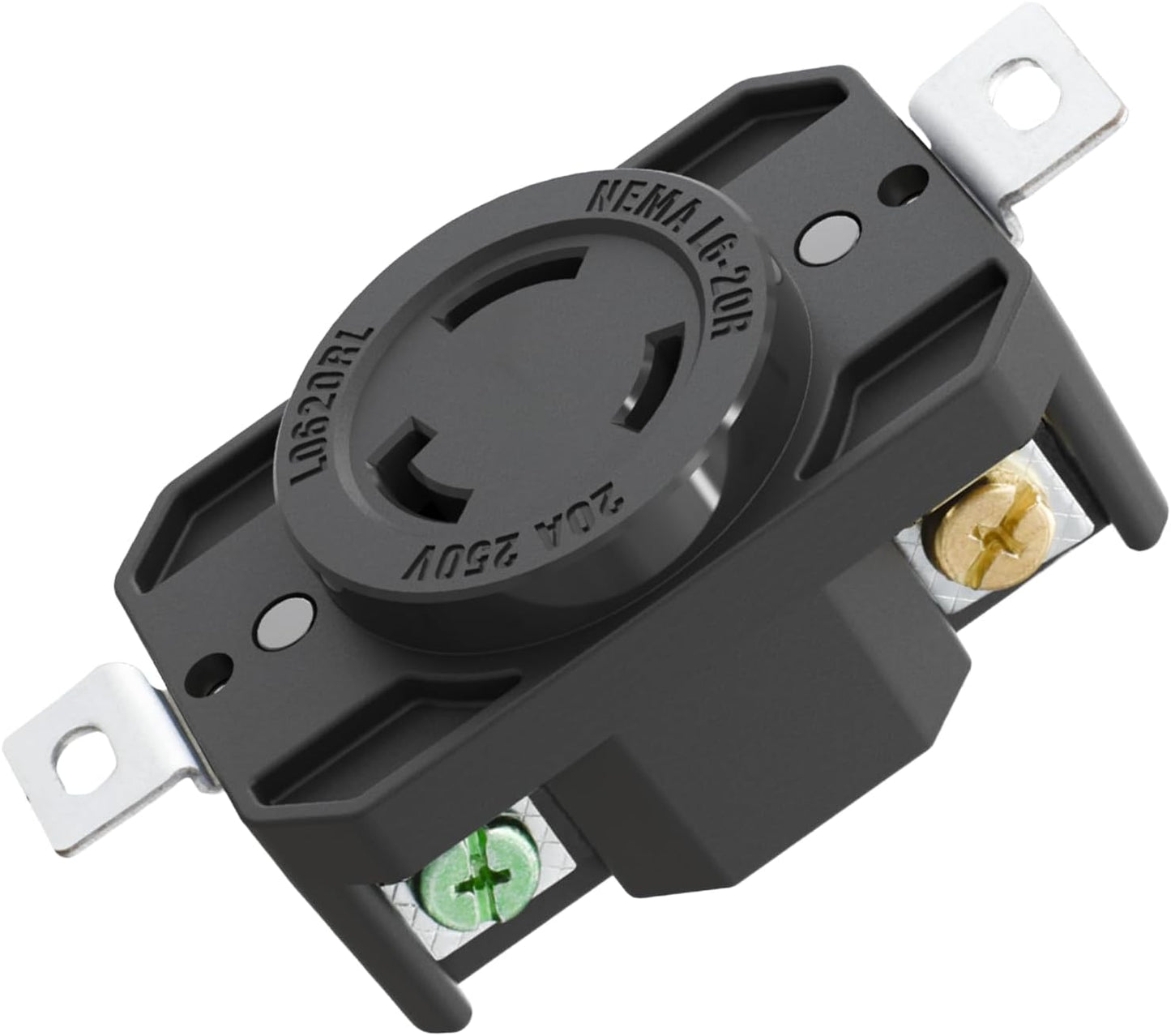 Receptáculo L6-20R 20A 250V con Tierra Grado Industrial