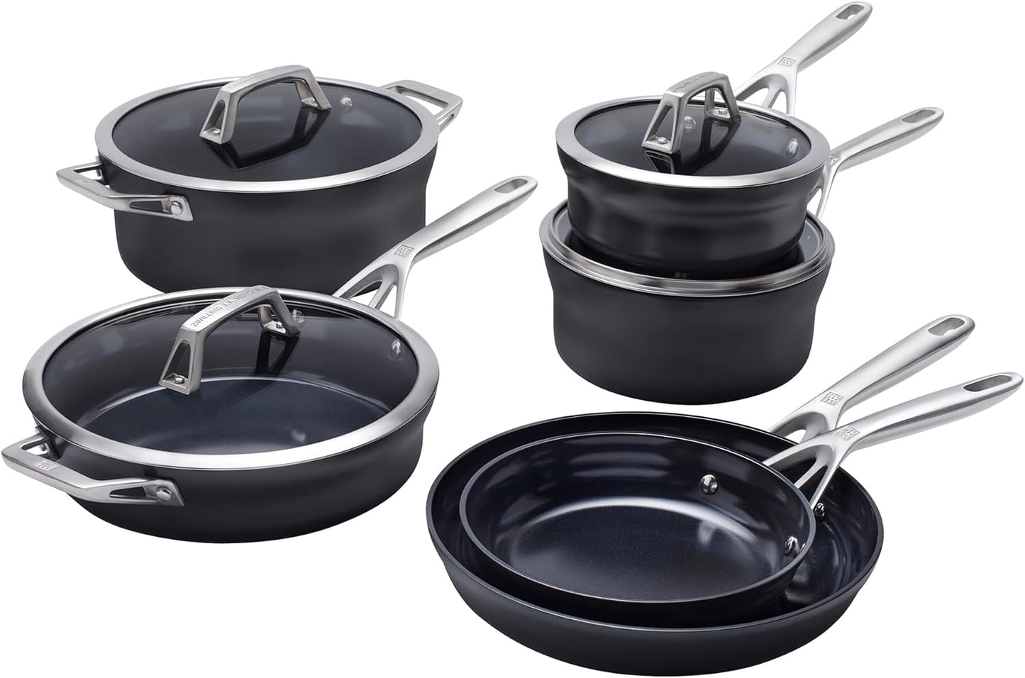 Set 10 Pzas Utensilios Antiadherente Aluminio Anodizado Cerámica