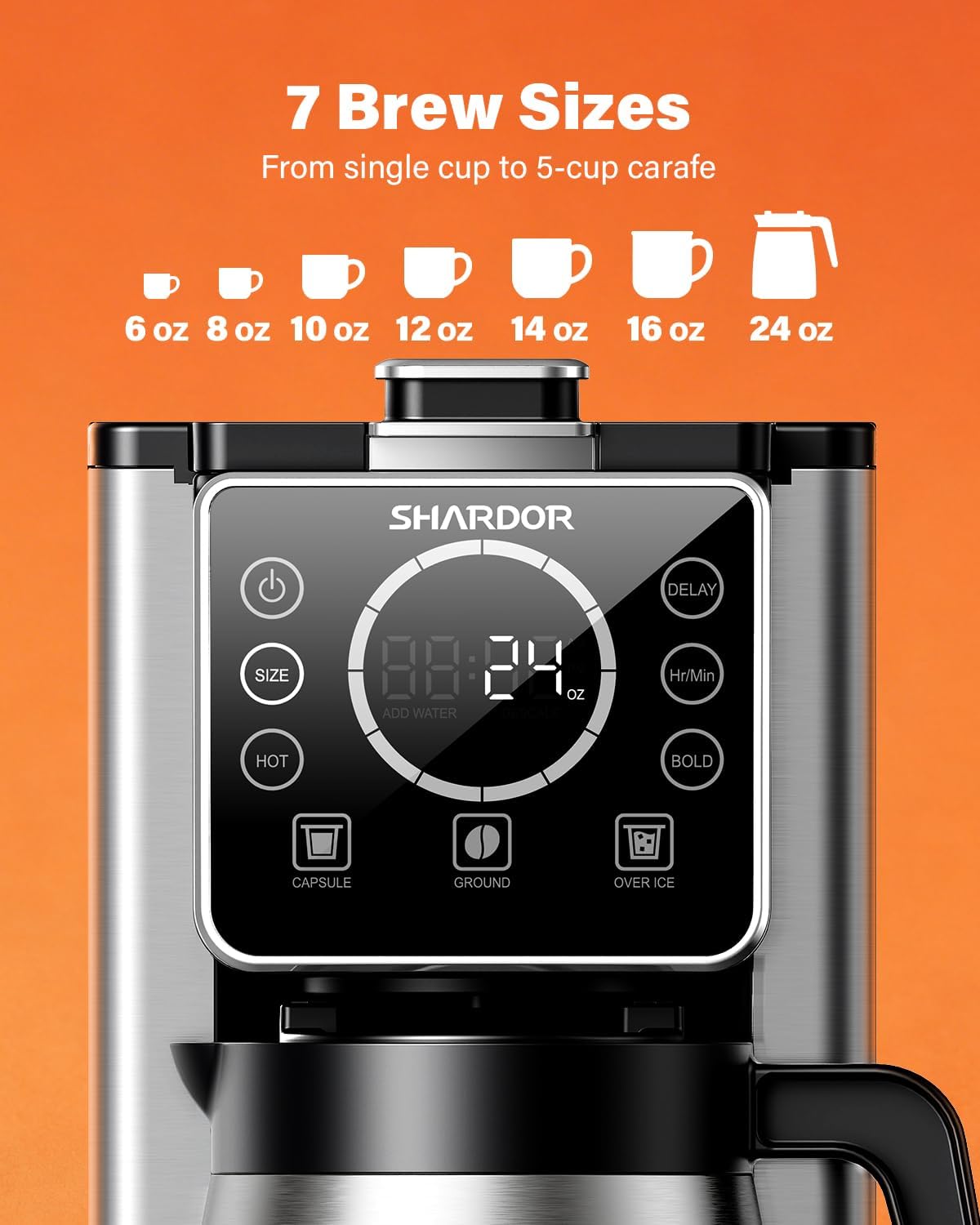 Cafetera programable de goteo SHARDOR para taza K 5 tazas