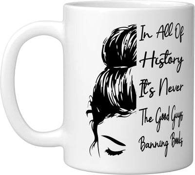 Taza Cerámica Blanca Libros Prohibidos