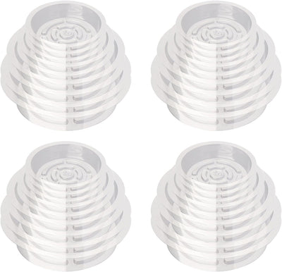 36 Bandejas Plástico Transparente para Plantas 6/8/10/12pulg
