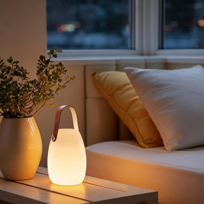 Lámpara Mesa LED Recargable Blanco Cálido y RGB