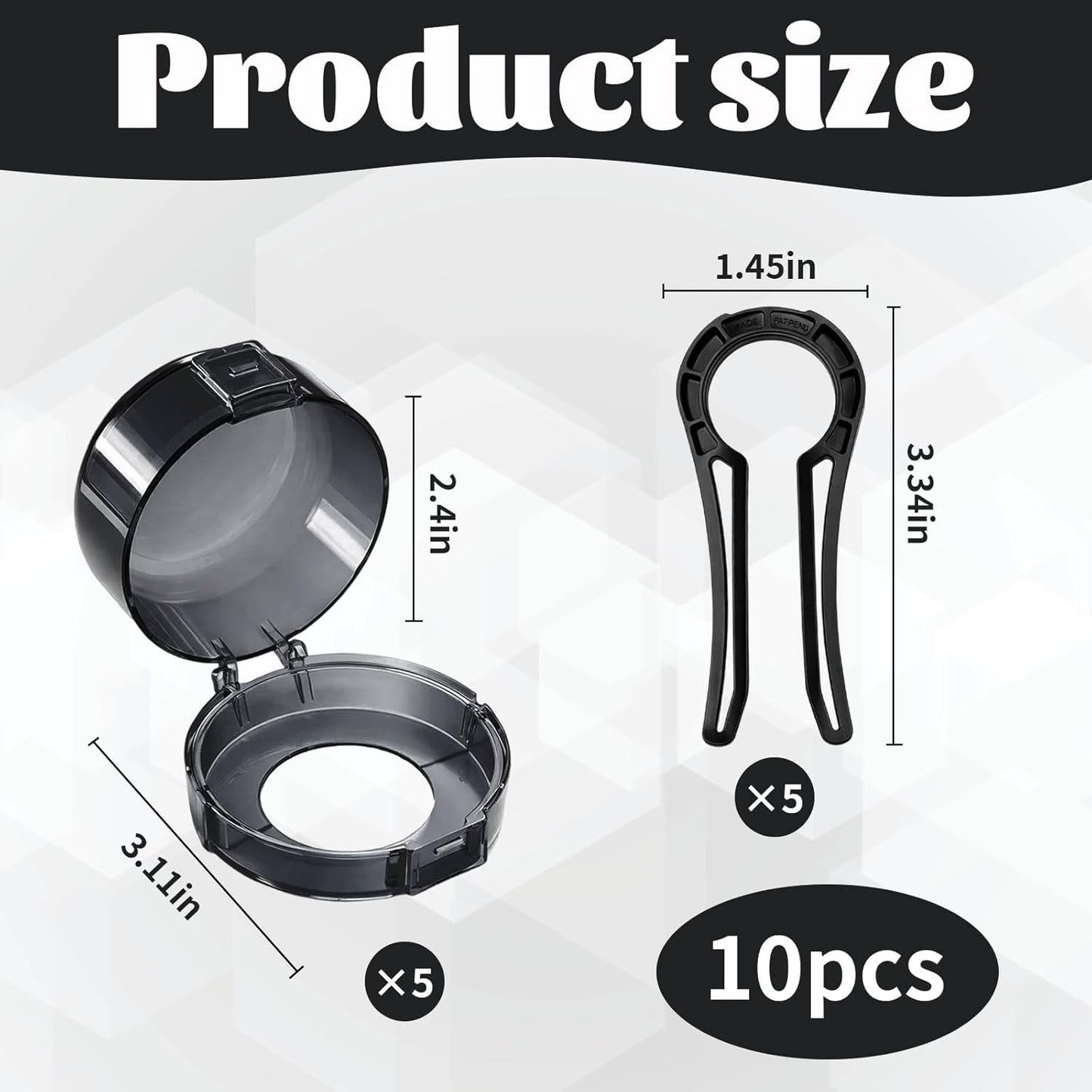 Pack 10 Fundas Pomos Estufa Gas Ajuste Universal