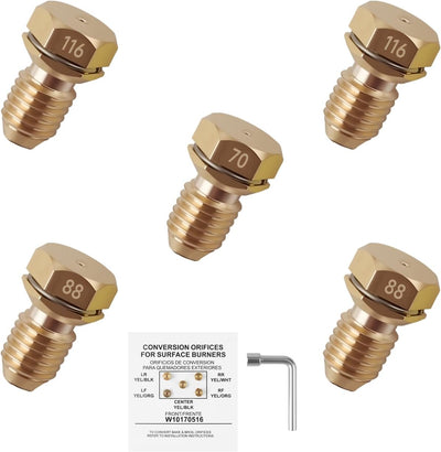 Kit conversión LP gas compatible Whirlpool KitchenAid Maytag