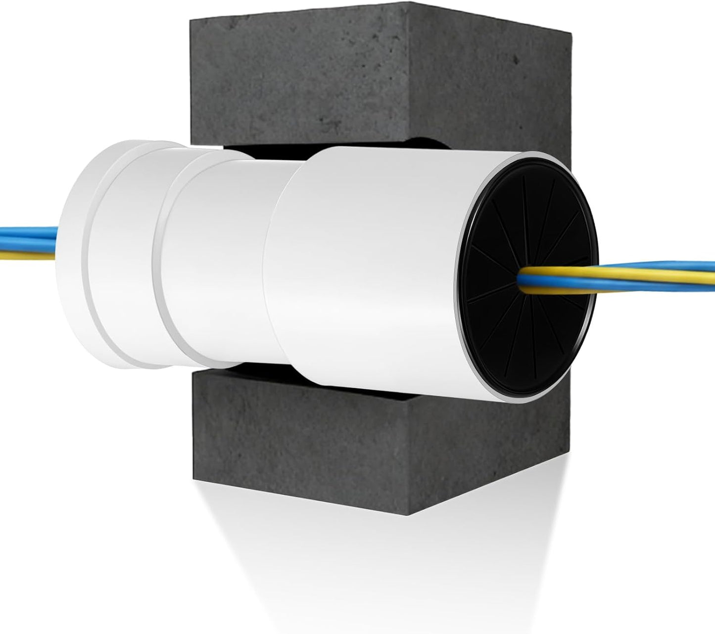 Cable identificación 3pulg pasa puerto pared 4.9-7pulg solid blanco