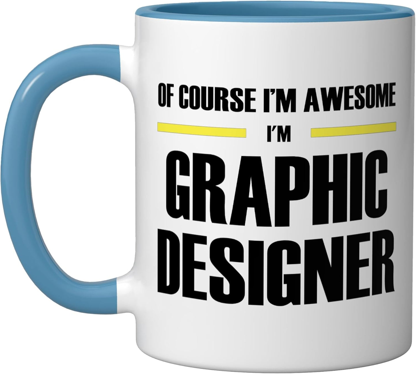Taza Cerámica Diseño Gráfico Azul/Blanco