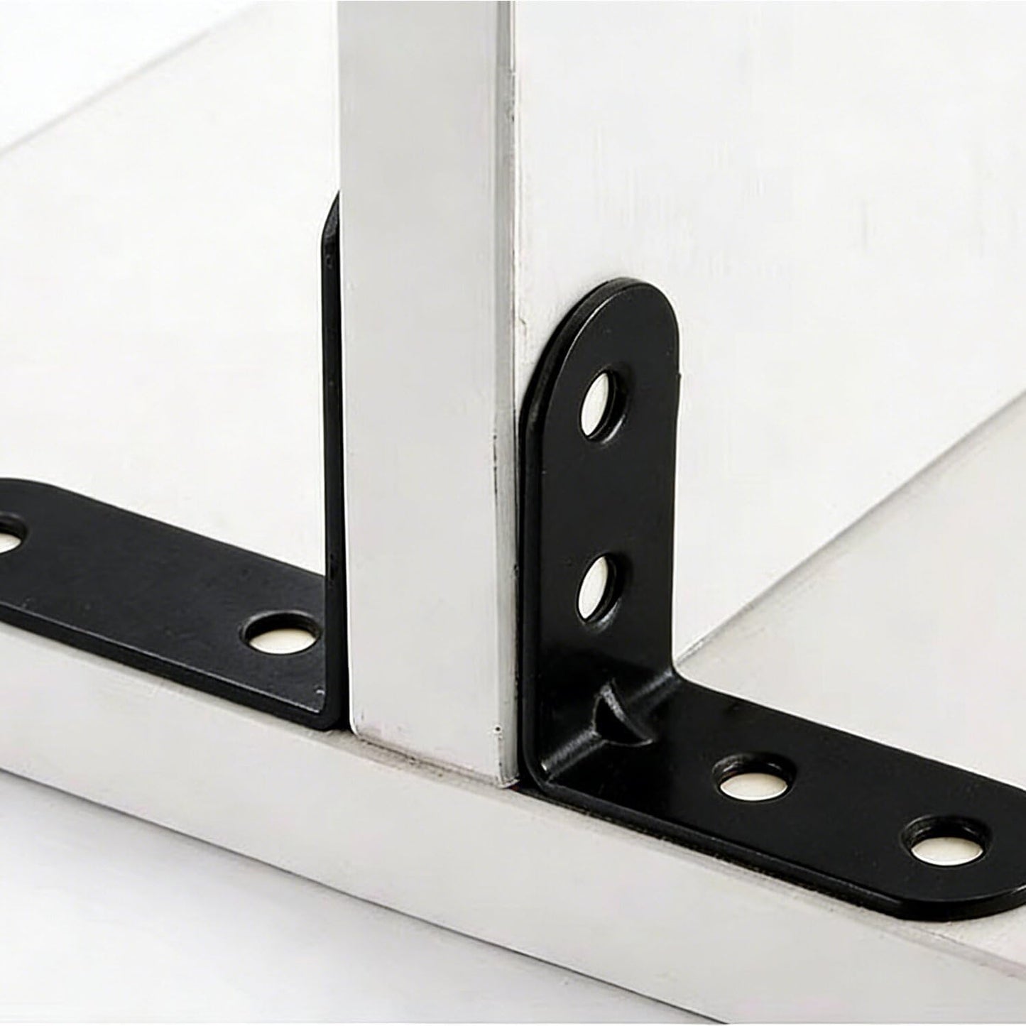 20 Soportes Acero Inox Ángulo Recto 1.57pulg