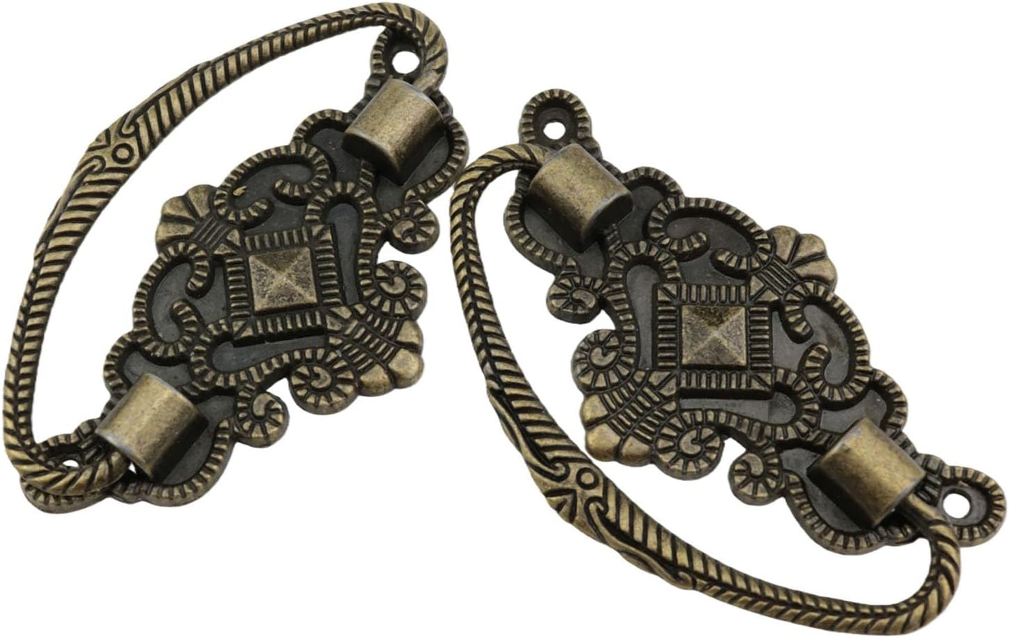 Manijas bronce retro para cajones 2.8x1.7pulg
