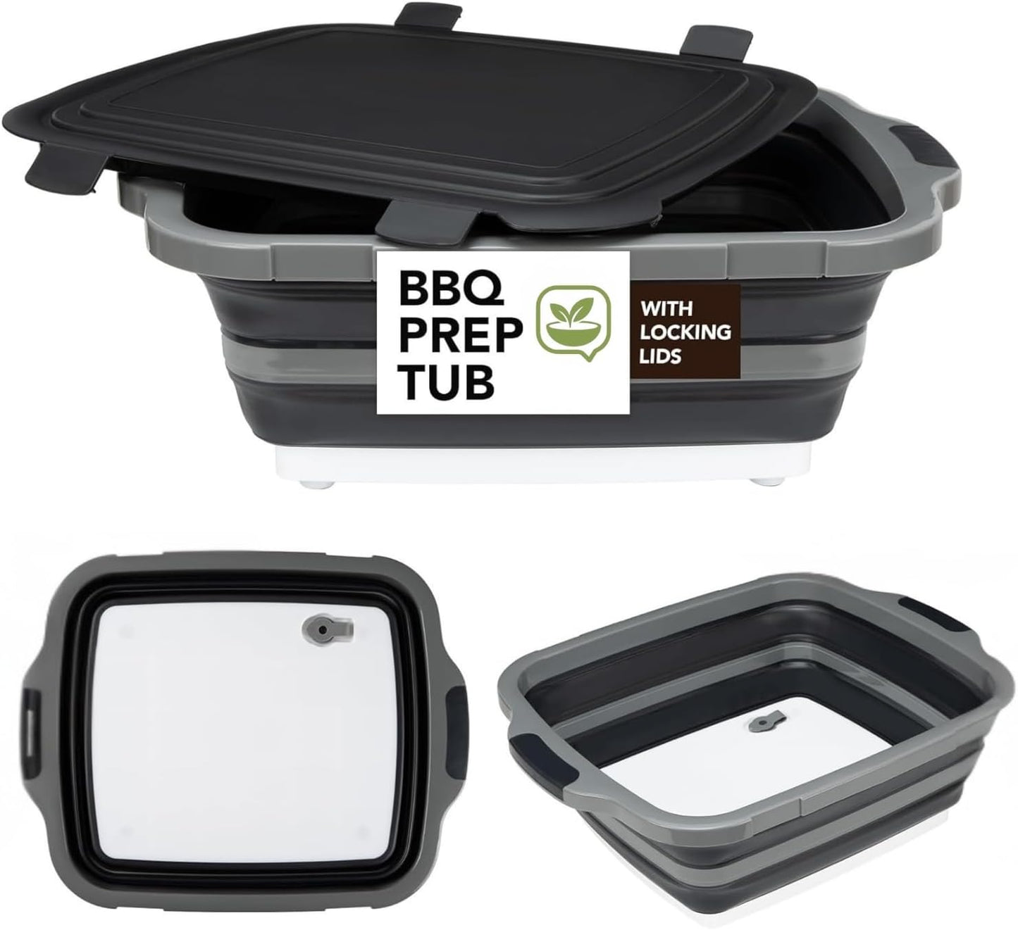Set 2 Recipientes Colapsables 30L y 16L Inalámbrica