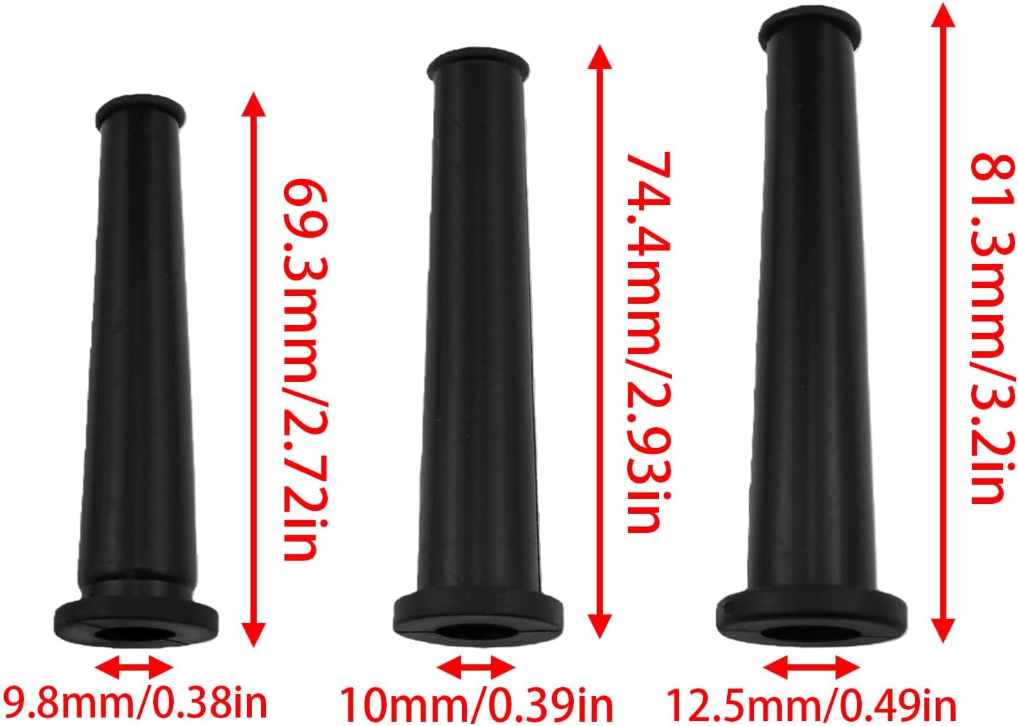Funda goma negra para cables 2.756pulg 2.953pulg 3.071pulg
