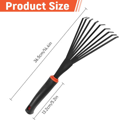 Rastrillo Mano Jardinería Deshierbe 5"