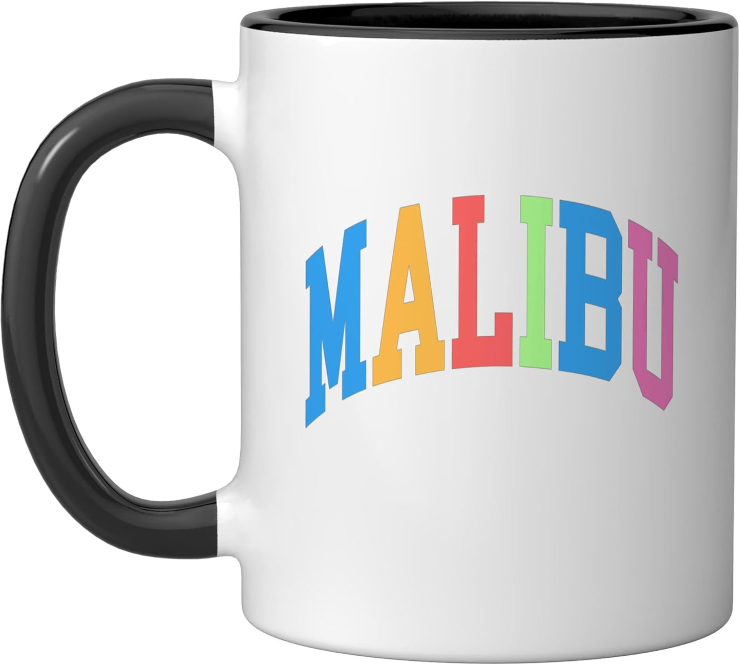 Taza de cerámica negra/blanca