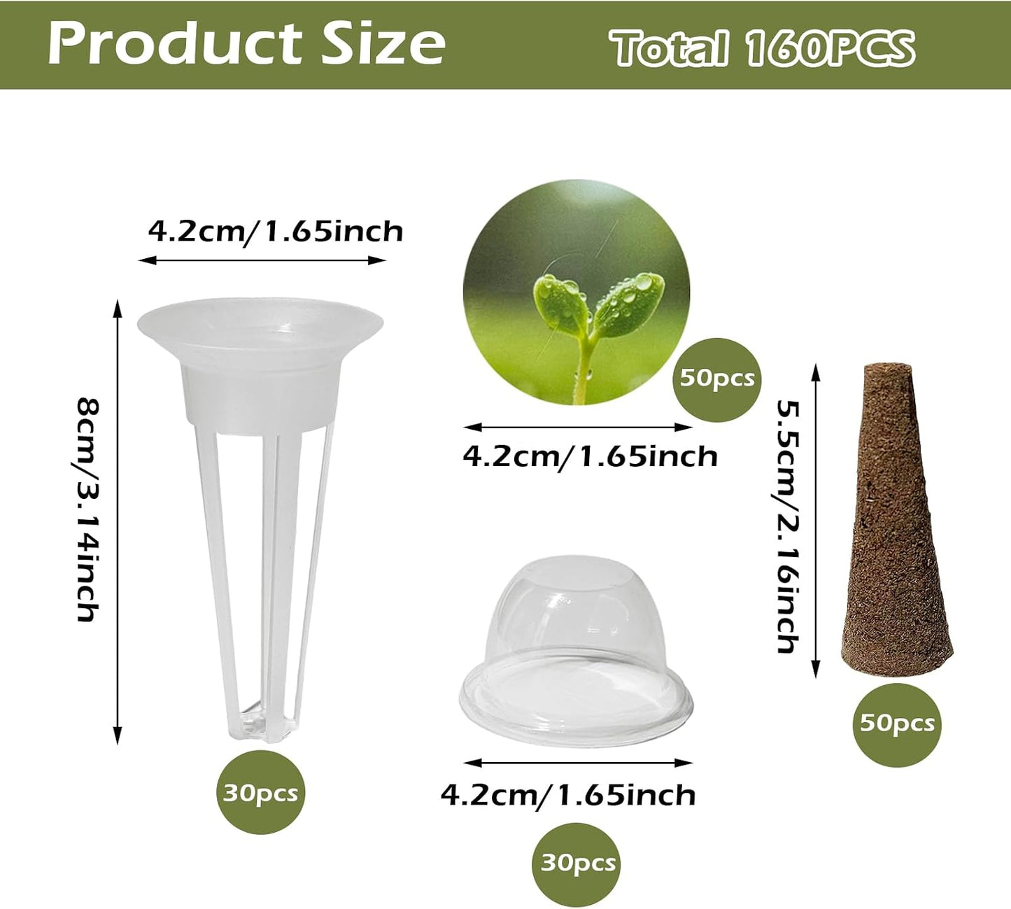 Kit Cultivo Hidropónico Cestas Vainas Accesorios