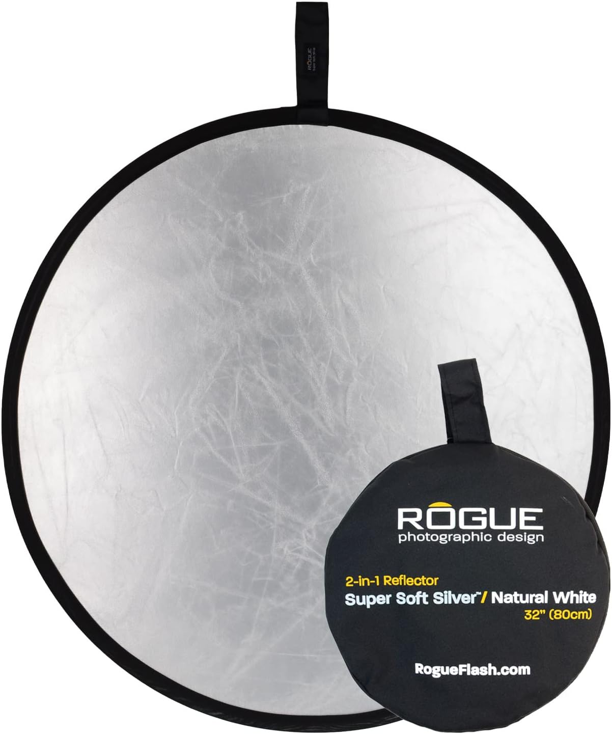 Reflector plegable 2en1 color plateado 32