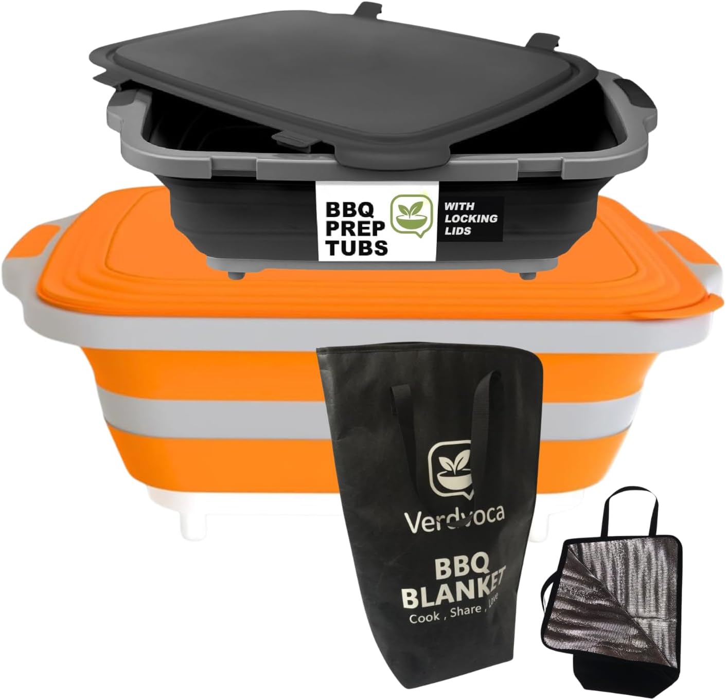 Set 2 Recipientes Colapsables 30L y 16L Inalámbrica
