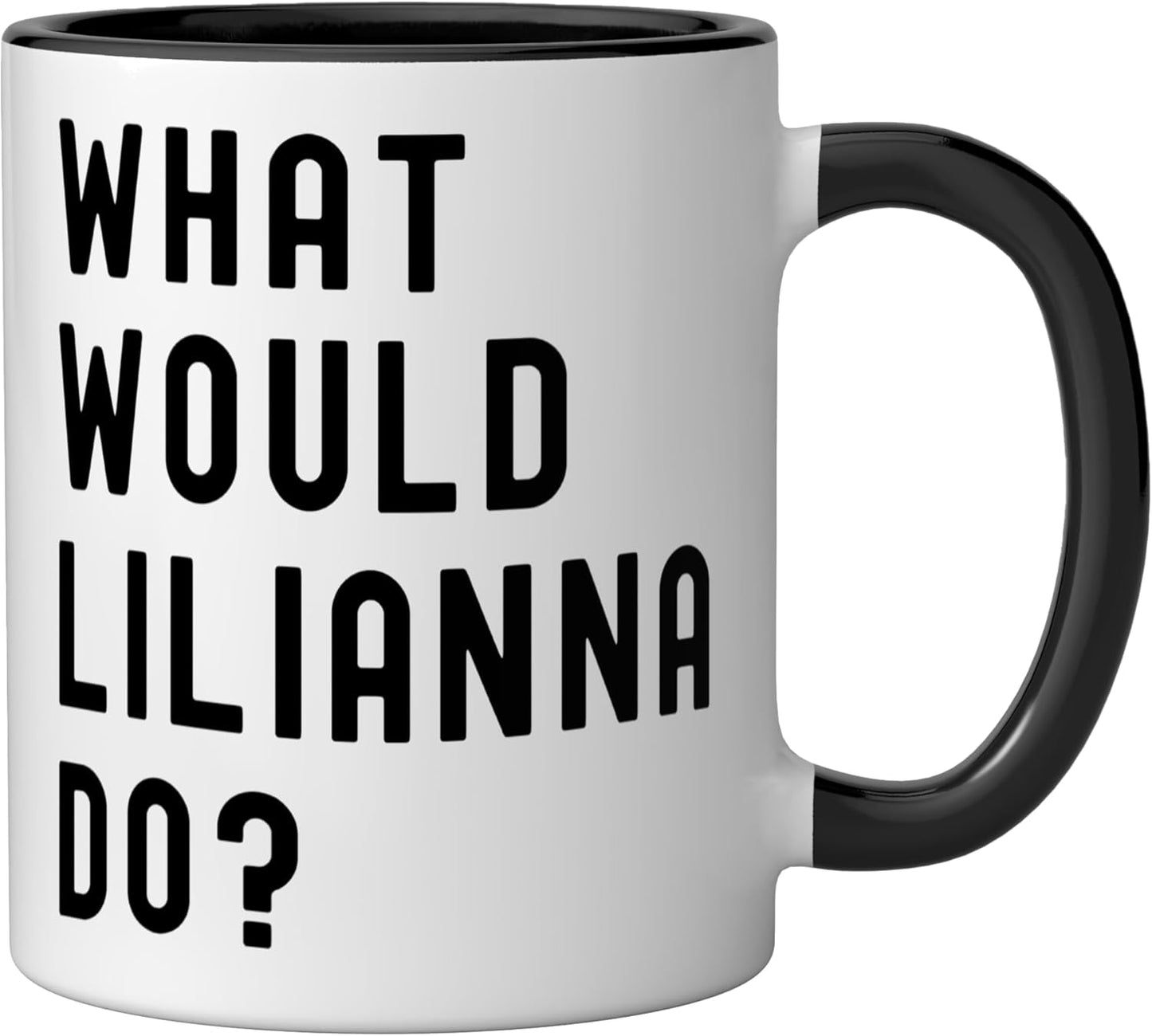 Taza cerámica What Would Lilianna Do? Negro/Blanco