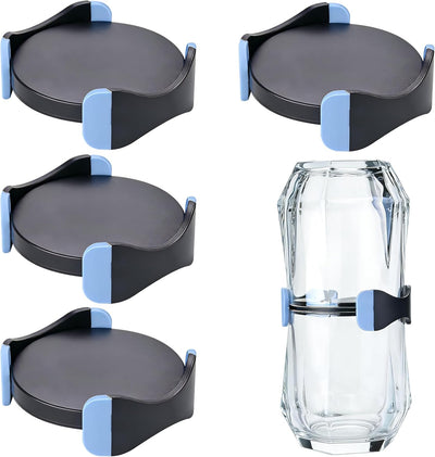Organizador de tazas de café y té extensible plegable para armarios