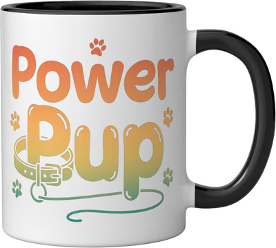 Taza cerámica para roleplay kinky humor perro negro/blanco