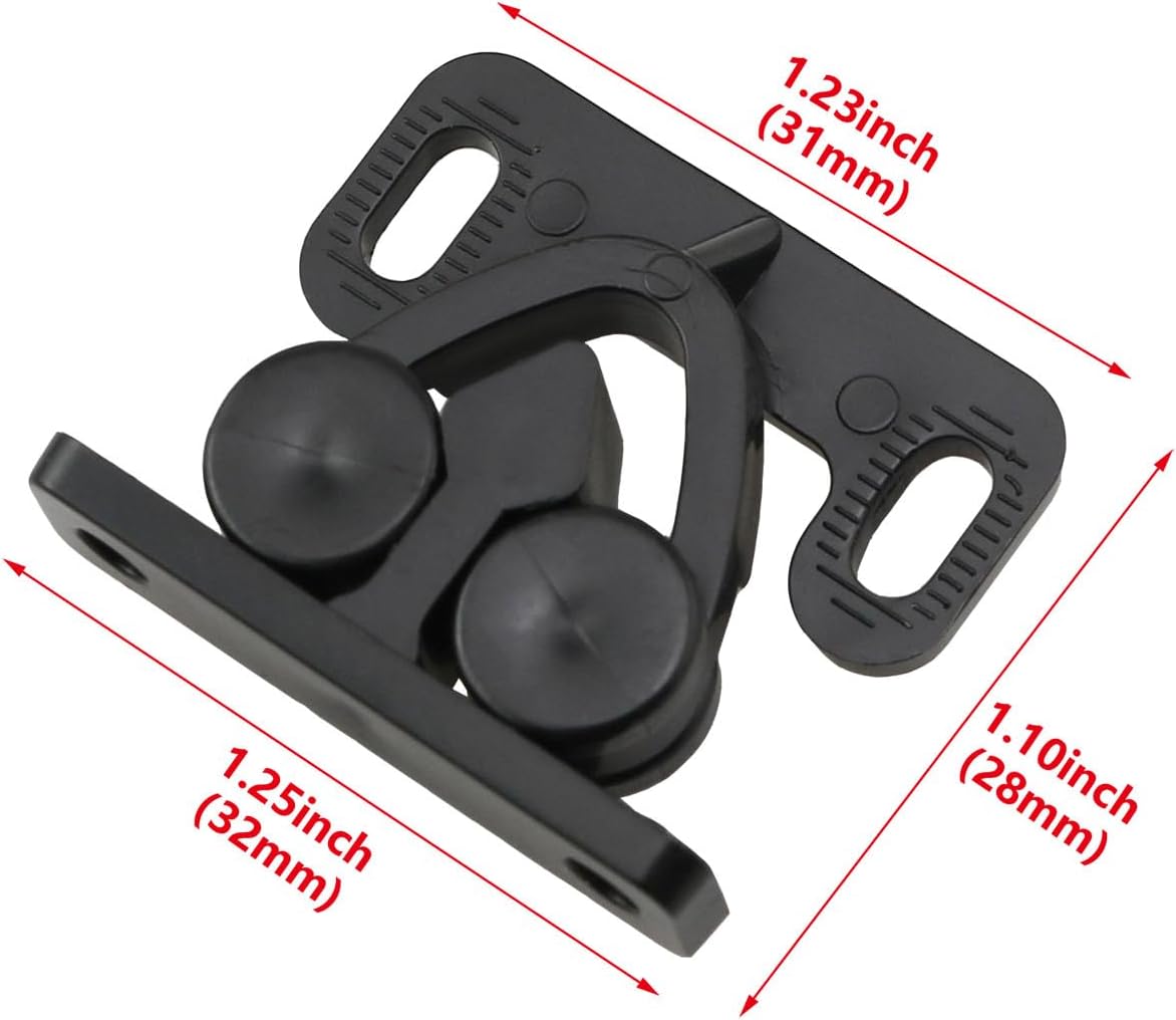 4 Unids Accesorios Mueble Pestillo Plástico 1.220x1.260pulg
