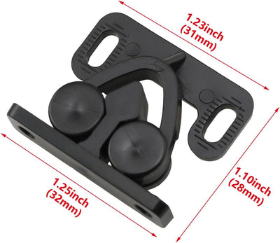 4 Unids Accesorios Mueble Pestillo Plástico 1.220x1.260pulg