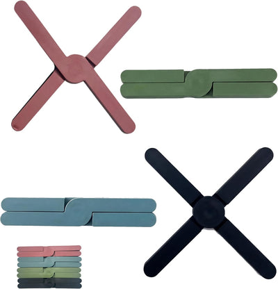 Mantel de silicona para platos calientes 4 piezas anti resbaladizo
